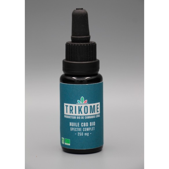 Huile CBD bio 250 mg - Direct Producteur - Fabrication française Huile CBD bio 250 mg - Direct Producteur - Fabrication française